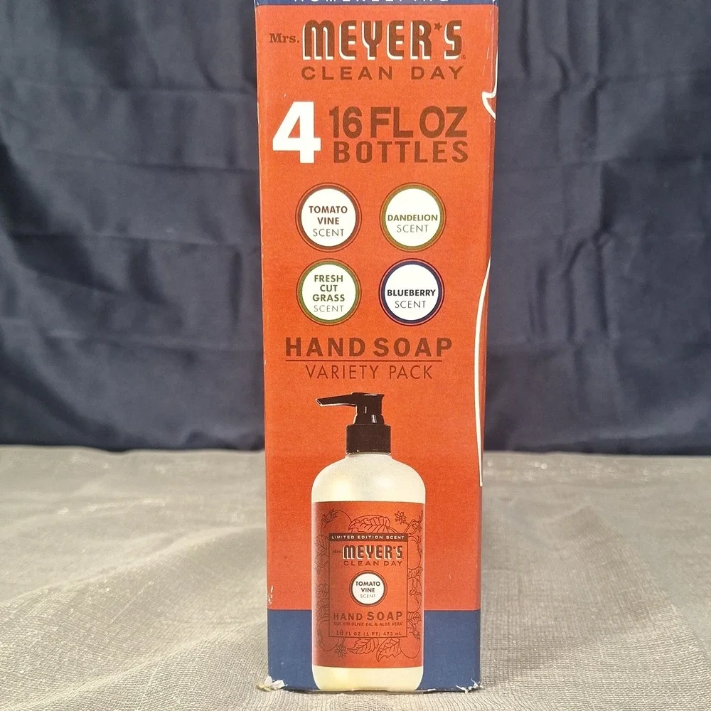 Mrs. Meyers Clean Day Hand Soap Variety Pack, 16 Fluid Ounce 4 Pack Limited Ed